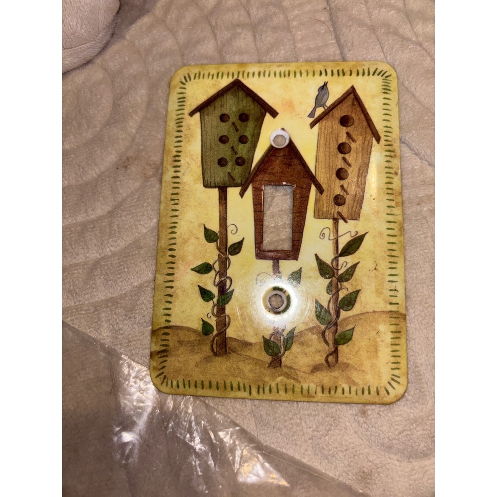 Rustic Birdhouse Light Switch Cover Single Toggle Wall Plate Farmhouse Decor